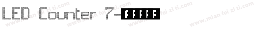 LED Counter 7字体转换